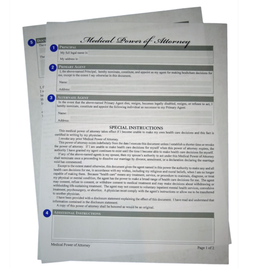 Medical Power of Attorney - Self-help Form